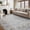 8x10ft Gray, variant on 8 x 10 ft Washable Area Rug, Vintage Bordered Distressed Non Slip Soft Polyester Low Pile Stain Resistant Rug for Living Room Bedroom Dining Room Office - Light Blue