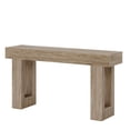thumbnail image 4 of KIOOTTO 63" Slate Ash Architectural Console – 160cm Extra-Long Gallery Table with Reinforced Minimalist Exoskeleton and High-Definition Mineral Grain in Arctic Stone Grey, 4 of 5