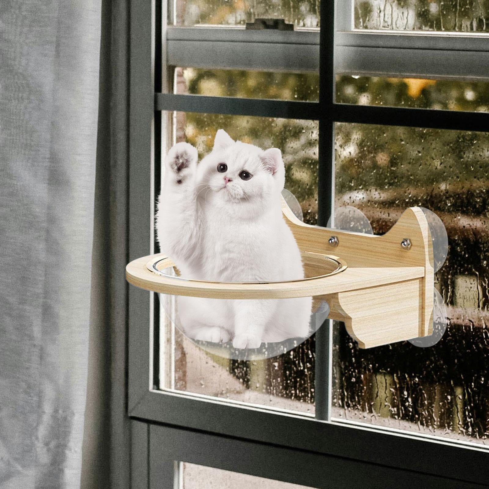 FITYLE Cat Wall Bed Cat Hammock for Window Space Capsule Lounge Cat Nest Cat Window Perch Cat Window Bed for Activity Centre Playing