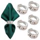 thumbnail image 3 of Napkin Ring Elegant Bling Modern Pearl Beaded, 3 of 5