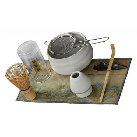 

Traditional Set Tea Ceremony Matcha Whisk Set Ceremony Handmade Durable Exquisite Workmanship for Friends Gifts