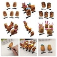 thumbnail image 2 of 5 Pack Lovely Capybaras Hairpins Handmade Hairpiece Fashionable Plush Hair Clip Suitable for Girls and Youthful Adults, 2 of 8