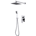 thumbnail image 4 of DAX Square Shower System with Hand Shower, Chrome, 4 of 4
