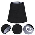 thumbnail image 6 of Howish lamp shade Black Cloth Lampshade for Clip-on Bulb Wall Light,cloth(5.51"X5.12"X5.12"), 6 of 8