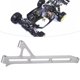 thumbnail image 2 of Soporte de chasis delantero Octpeak de aleación de aluminio color plata para Team Losi Racing 35100 HA: 5T 5B RC Car, 2 of 7