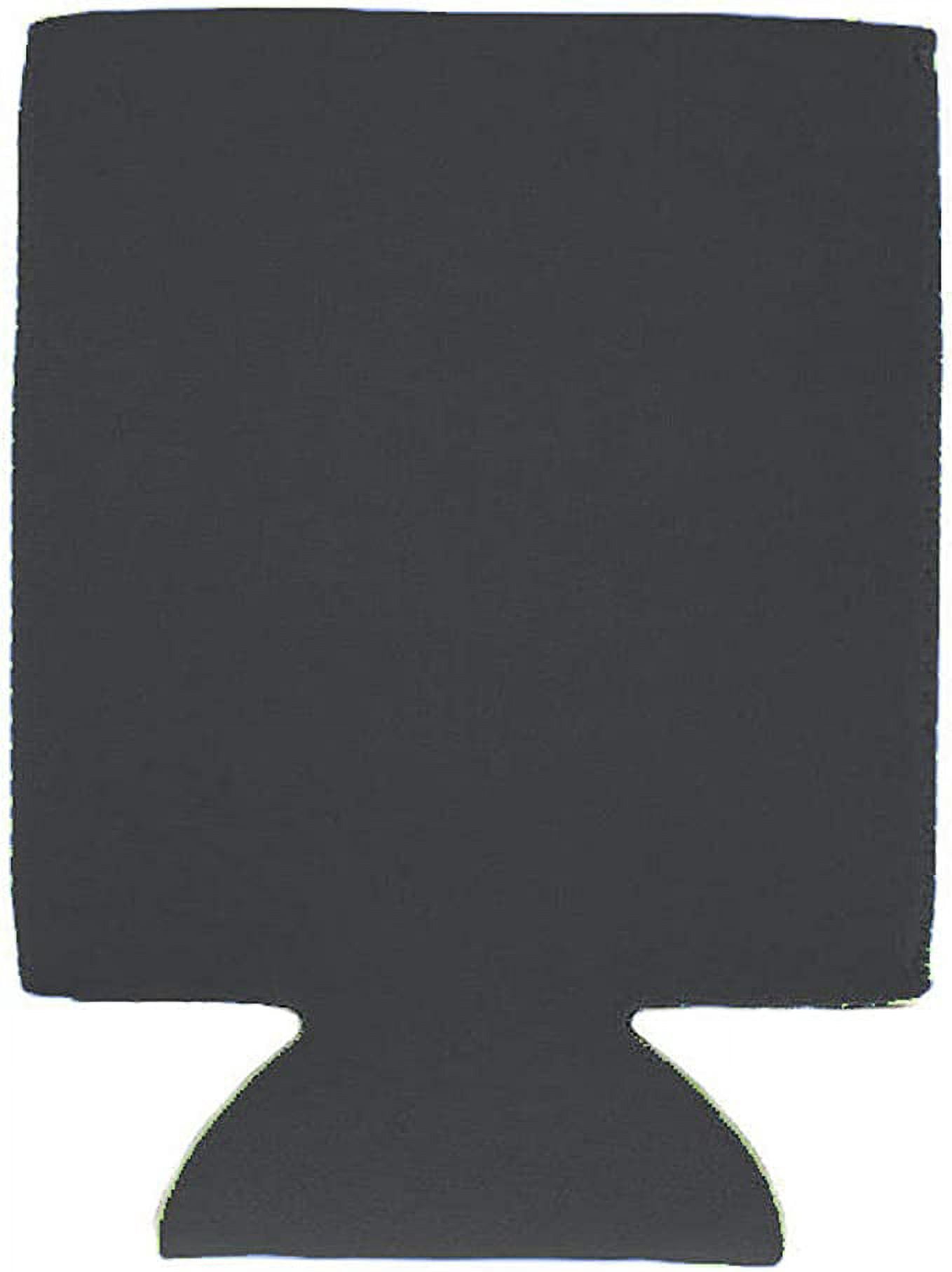 Blank Neoprene Collapsible Can Coolie (2 Pack, Charcoal)