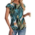 thumbnail image 3 of Camisa hawaiana SAMPEEL para mujer Summer Tropical 2025 M, 3 of 4