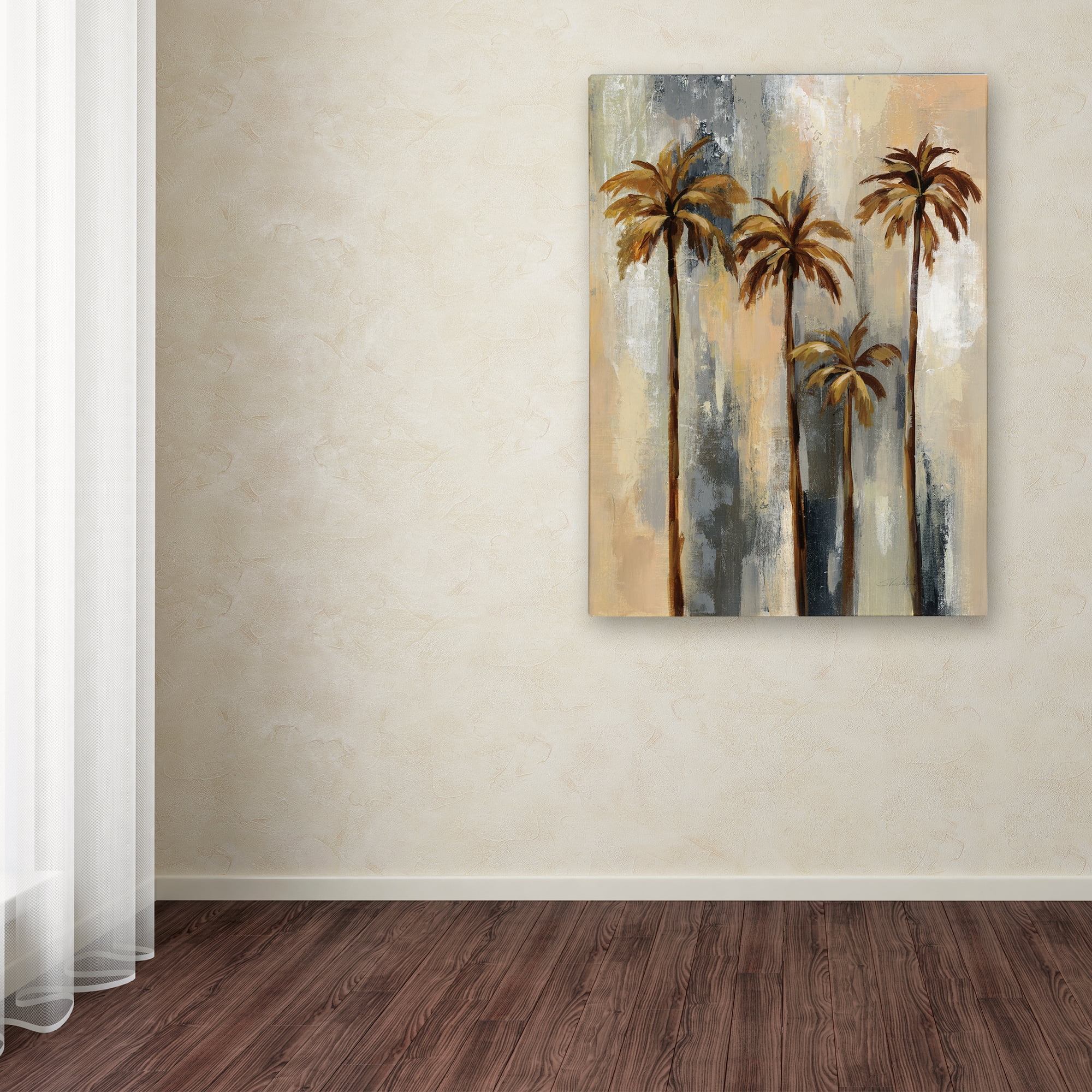 Silvia Vassileva 'Palm Trees II' Canvas Art
