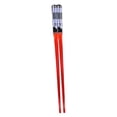 thumbnail image 4 of 2 palillos luminosos con forma de sable láser para fiestas, portátiles y con luz LED. Rojo, 4 of 9
