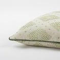 thumbnail image 2 of Rizzy Home Cotton Woven Diamond Pattern Decorative Throw Pillow Cover, 22"x22", Natural/Green, 2 of 4