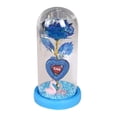 thumbnail image 1 of Rosa en cúpula de cristal para San Valentín. Regalos para su cumpleaños. base azul, 1 of 9