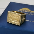 thumbnail image 3 of NEGS 18K Gold Plated Lord's Supper Stainless Steel The Last Supper Jesus with His Disciples Christian Cross Prayer Ring for Men, 3 of 7