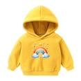 thumbnail image 4 of Girls Tween Sweatshirts 10/12 Heart Print Fleece Lined Hoodies Sweatshirts Long Sleeve Tops with Pocket 1-13T, Gray, 11 Years, 4 of 4