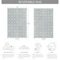 thumbnail image 2 of Aonewoe Outdoor Rug 9x12 Waterproof Reversible Camping Rug Patio Rug Plastic Straw Rug Outside Indoor Outdoor Area Rug for Patio Deck Balcony Picnic Beach, Gray & White, 2 of 9