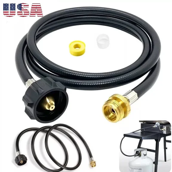 6Ft Propane Adapter Hose Lp Tank 1Lb To 20Lb Converter For Qcc1 Type1 Gas Grill