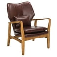 thumbnail image 2 of SAFAVIEH Tarly Modern Chic Accent Chair with Pillow, Burgundy/Natural, 2 of 10