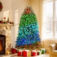 thumbnail image 2 of 6ft Prelit Christmas Tree with Full-Spectrum LEDs, Smart App Control, Wide Full Hinged Xmas Tree, Easy Assembly, 2 of 6