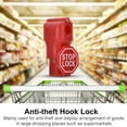 thumbnail image 2 of OULII 10Pcs Red Anti Theft Lock Pegboard Hook Locks Easy Setup Durable Shop Security, 2 of 5