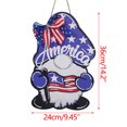 thumbnail image 2 of TERGAYEE Independence Day Welcome Sign,Wooden Hanging Door Decor 4th of July Wood Wreaths Front Door Decorations for Presidents Day Labor Day Outdoor Farmhouse Porch, 2 of 9