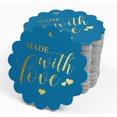 thumbnail image 4 of Inkdotpot Pack Of 50 Real Gold Foil Paper Tags Made With Love Wedding Favor Hang Tags, 4 of 6