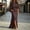 Coffee, variant on Womens Satin Formal Maxi Dress Batwing Sleeve Ruched Waist Side Slit Evening Gown with Pockets, Elegant Wedding Guest Dress for Party Banquet Prom Wine XL