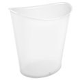 thumbnail image 4 of Sterilite 3 gal Plastic Oval Bathroom Trash Can, 6 Pack, Clear, 4 of 5