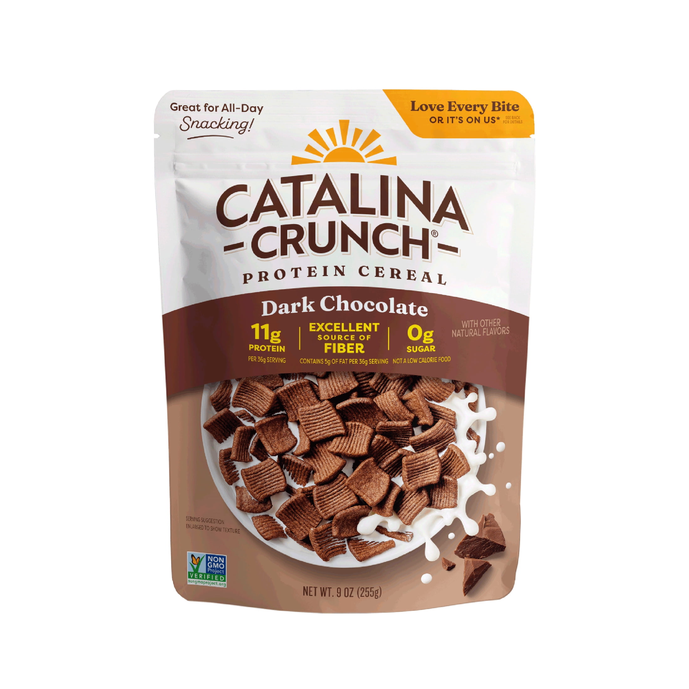 (4 pack) Catalina Crunch Protein Cereal, Dark Chocolate 9 oz