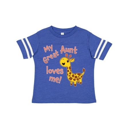 

Inktastic My Great Aunt Loves me- cute giraffe Gift Toddler Boy or Toddler Girl T-Shirt