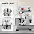 thumbnail image 3 of Ktaxon10QT Stand Mixer, 550W Heavy-Duty Electric Mixer with Timer & Safety Guard for Home, Bakery Restaurant, Silver, 3 of 8