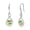 Aug.-peridot, variant on Aquamarine Dangle Drop Earrings 925 Sterling Silver Dainty Infinity Blue Gemstone March Birthstone Earring Fine Jewelry Birthday Mothers Day Gifts for Wife Her Women