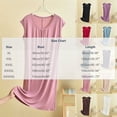thumbnail image 4 of Asxite Plus Size Womens Pajamas Solid Sleeveless Round Neck Loose Breathable Casual Loungewear Nightgown, 4 of 7