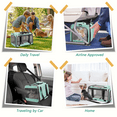 thumbnail image 2 of CshidWorld Cat Carrier Pet Carrier for Small Dogs Medium Cats Puppies up to 20 lbs, Collapsible Soft Sided Cat Travel Carriers with a Bowl, Airline Approved, Gray, 2 of 6