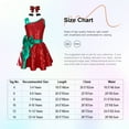 thumbnail image 6 of YiZYiF Kids Girls Sequins Striped Tutu Dress Christmas Dance Costume Figure Skating Dresses Red 10, 6 of 6