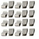 thumbnail image 1 of 20pcs resorte de acero inoxidable U Clip tono de plata 21.4mmx12mm, 1 of 4