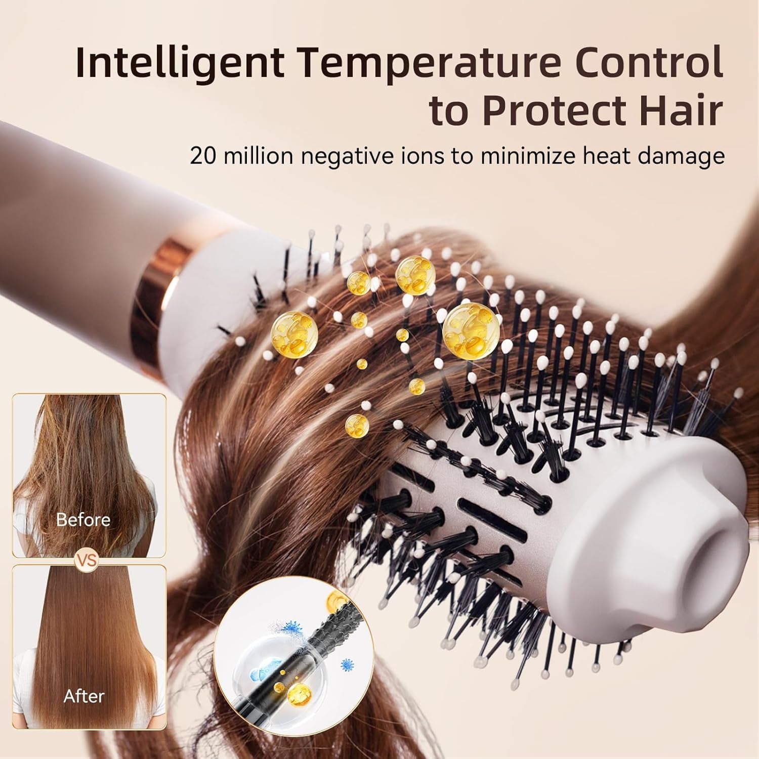 5-in-1 Hot Air Styler with Flex Hair Dryer & Diffuser - 110,000 RPM High-Speed Auto Wrap for Straight, Volumize, Wavy and Curly Hair
