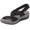 Black, variant on Womens Orthopedic Sandals Platform Heel Open Toe Beach Sandals Casual Non Slip Ankle Strap Slippers with Arch Support Summer Travel Shoes