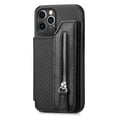 thumbnail image 6 of ELEHOLD Zipper Wallet Case for iPhone 14 6.1 inch Flip Card Slots Stand Function Magnetic Closure Full Body Shockproof Protective Case For iPhone 14 2022,Black, 6 of 8