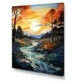 thumbnail image 2 of Designart "Valley Awakening By Wind Turbines" Wind Turbines Floater Framed Wall Art Prints, 2 of 7