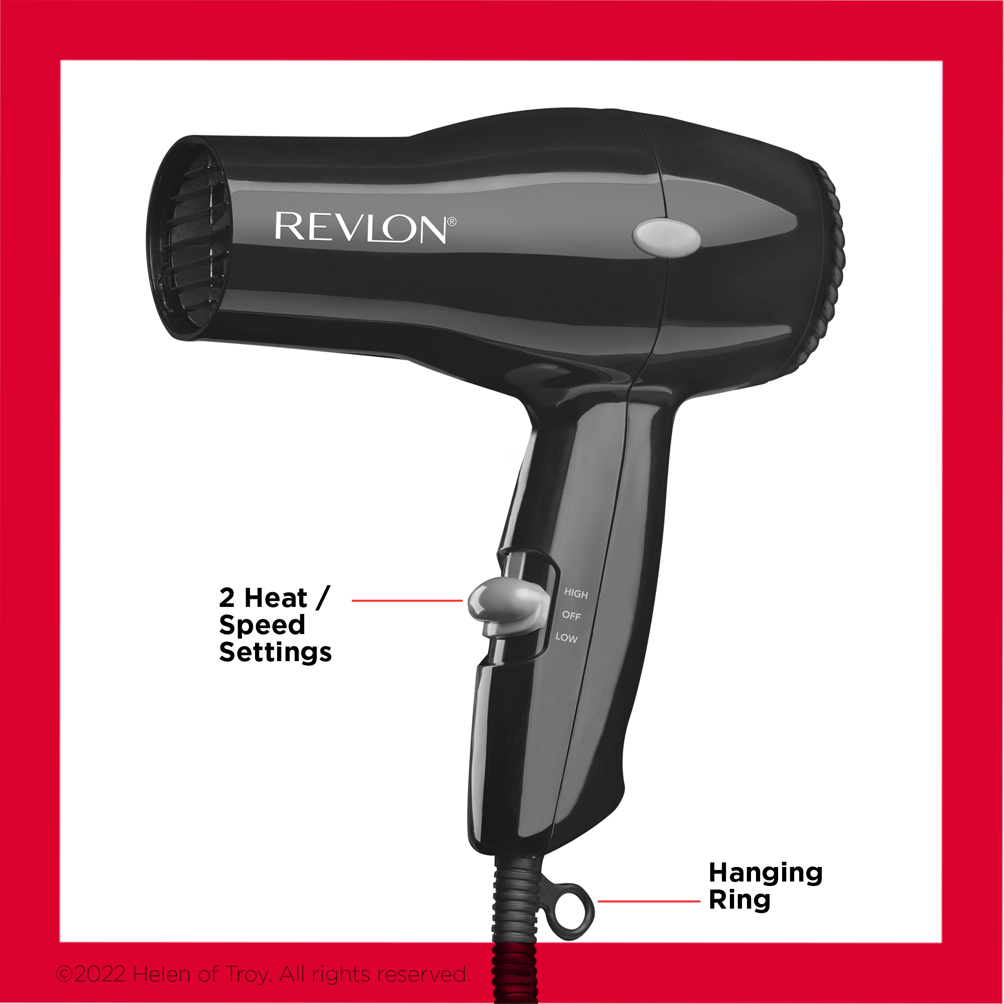 Revlon Compact Hair Dryer, Black photo 3
