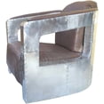 thumbnail image 2 of Aviator Club Chair Spitfire Arms Mid Century Aircraft Industrial Chairs, 2 of 2