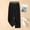 #0148-Black, variant on TaTaai Womens Plus Size Capri Pants Elastic Waist Harem Wide Leg Solid Casual Loose for Daily Summer