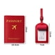 thumbnail image 3 of ELSIE Passport Cover Avión Check-in PU Cuero Bolso Etiqueta Accesorios De Viaje Pasaporte Tarjeta Caso Equipaje De Embarque Maleta, 3 of 4