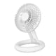 thumbnail image 3 of Ventilador de escritorio portátil, plegable, silencioso, pequeño, personal, para dormitorio, camping y hogar. Blanco, 3 of 9