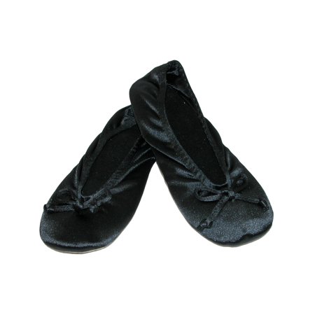 isotoner signature satin ballerina slippers