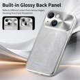 thumbnail image 4 of Case For Apple iPhone 15 Plus 6.7-inch, Compatible with MagSafe Water Ripple Electroplated Frame ShockProof Protective Car Mounted Magnetic Case,Siver,For iPhone 15 Plus, 4 of 6