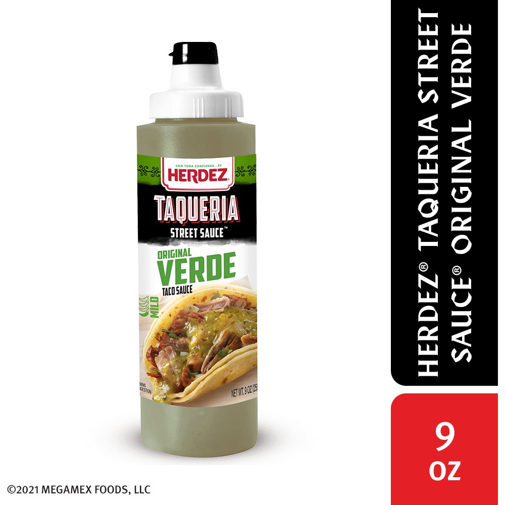 Herdez Taqueria Street Sauce, Original Verde, Mild, 9 Oz