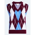 thumbnail image 6 of Free Assembly Women's and Women's Plus Argyle V-Neck Sweater Vest, Sizes XS-4X, 6 of 6