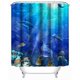 thumbnail image 2 of Cortina de baño de ducha con pintura del mundo marino de poliéster, ganchos colgantes impermeables para cortina de baño, 2 of 8