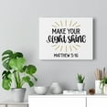 thumbnail image 5 of Scripture Walls Matthew 5:16 Make Your Light Shine Bible Verse Canvas Christian Wall Art Ready to Hang Unframed, 5 of 12