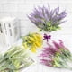 thumbnail image 3 of Wosthever 4 piezas de flores artificiales lavanda falsa hogar ramo de novia púrpura Type2 NO2, 3 of 6